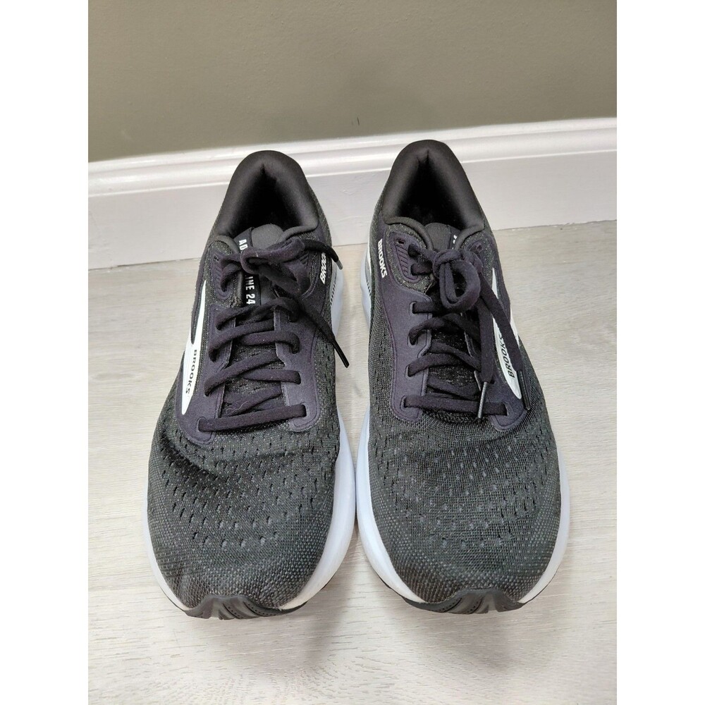 Size 9.5D- Brooks Adrenaline GTS 24 Black White Men's Sneakers - Picture 11 of 16